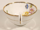 Vintage Royal Albert Crown China Anemone Pink Yellow Blue Flowers Tea Cup & Saucer Set Made in England