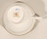 Vintage Royal Albert Crown China Anemone Pink Yellow Blue Flowers Tea Cup & Saucer Set Made in England