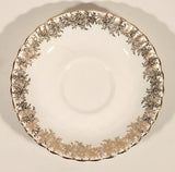 Vintage Royal Albert Bone China England Grandmother Ornate Gold Pattern Tea Cup & Saucer Set