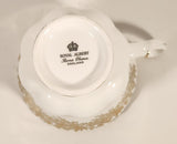 Vintage Royal Albert Bone China England Grandmother Ornate Gold Pattern Tea Cup & Saucer Set