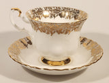 Vintage Royal Albert Bone China England Mother Ornate Gold Pattern Tea Cup & Saucer Set