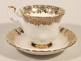 Vintage Royal Albert Bone China England Mother Ornate Gold Pattern Tea Cup & Saucer Set