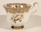 Vintage Royal Albert Bone China England Mother Ornate Gold Pattern Tea Cup & Saucer Set