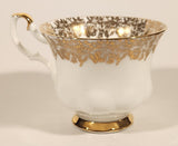 Vintage Royal Albert Bone China England Mother Ornate Gold Pattern Tea Cup & Saucer Set