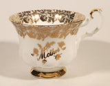 Vintage Royal Albert Bone China England Mother Ornate Gold Pattern Tea Cup & Saucer Set