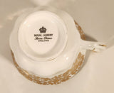 Vintage Royal Albert Bone China England Mother Ornate Gold Pattern Tea Cup & Saucer Set