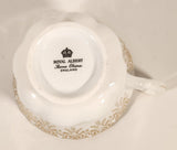 Vintage Royal Albert Bone China England Congratulations Ornate Gold Pattern Tea Cup & Saucer Set
