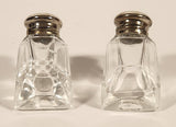 Vintage Silver Plated Zinc Salt and Pepper Shaker Set in Silver Plated Basket