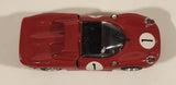 Best Model by Marco Grassini Italy Ferrari 330 P2 1965 Nürburgring Winner #1 Red 1/43 Scale Die Cast Toy Car Vehicle with Opening Doors Missing a Wheel in Display Case