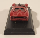 Best Model by Marco Grassini Italy Ferrari 330 P2 1965 Nürburgring Winner #1 Red 1/43 Scale Die Cast Toy Car Vehicle with Opening Doors Missing a Wheel in Display Case
