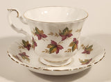Vintage Royal Albert From Sea To Sea Fall Autumn Maple Leaf Pattern Tea Cup & Saucer Set
