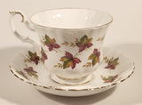 Vintage Royal Albert From Sea To Sea Fall Autumn Maple Leaf Pattern Tea Cup & Saucer Set