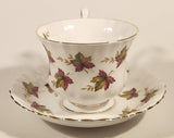 Vintage Royal Albert From Sea To Sea Fall Autumn Maple Leaf Pattern Tea Cup & Saucer Set