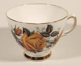 Vintage Ridgway Potteries Ltd Colclough Yellow Rose Flowers Tea Cup