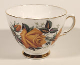 Vintage Ridgway Potteries Ltd Colclough Yellow Rose Flowers Tea Cup