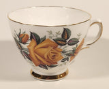 Vintage Ridgway Potteries Ltd Colclough Yellow Rose Flowers Tea Cup