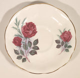 Vintage Royal Albert Bone China England Red Rose Flowers Tea Cup & Saucer Set