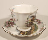Vintage Royal Albert Bone China England Traditional British Songs Series Of Six John Peel Fox Hunt Horses and Dogs Tea Cup & Saucer Set