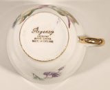 Vintage Regency Genuine Bone China England Apple Grapes and Berries Fruits Tea Cup & Saucer Set