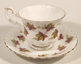 Vintage Royal Albert From Sea To Sea Fall Autumn Maple Leaf Pattern Tea Cup & Saucer Set
