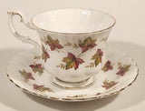Vintage Royal Albert From Sea To Sea Fall Autumn Maple Leaf Pattern Tea Cup & Saucer Set