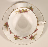Vintage Royal Albert From Sea To Sea Fall Autumn Maple Leaf Pattern Tea Cup & Saucer Set