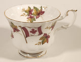 Vintage Royal Albert From Sea To Sea Fall Autumn Maple Leaf Pattern Tea Cup & Saucer Set