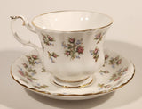 Vintage Royal Albert Fine Bone China England Winsome Pink Roses Tea Cup & Saucer Set