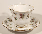 Vintage Royal Albert Fine Bone China England Winsome Pink Roses Tea Cup & Saucer Set