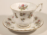 Vintage Royal Albert Fine Bone China England Winsome Pink Roses Tea Cup & Saucer Set