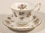 Vintage Royal Albert Fine Bone China England Winsome Pink Roses Tea Cup & Saucer Set