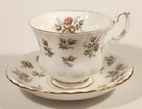 Vintage Royal Albert Fine Bone China England Winsome Pink Roses Tea Cup & Saucer Set