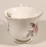 Vintage Royal Albert Bone China England Prairie Rose Pink Flower Tea Cup & Saucer Set