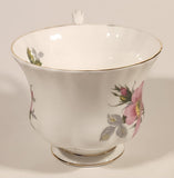 Vintage Royal Albert Bone China England Prairie Rose Pink Flower Tea Cup & Saucer Set