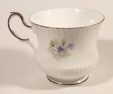 Vintage Rosina China Co Ltd. Queen's Fine Bone China Silver Wedding Tea Cup & Saucer Set