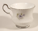 Vintage Rosina China Co Ltd. Queen's Fine Bone China Silver Wedding Tea Cup & Saucer Set