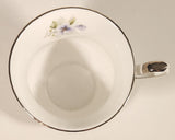 Vintage Rosina China Co Ltd. Queen's Fine Bone China Silver Wedding Tea Cup & Saucer Set