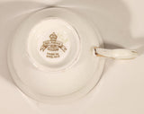 Vintage Delphine China Made in England Pink Yellow Blue Flowers Tea Cup & Saucer Set