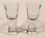 Heavy Weighted Bottom 4 1/8" Clear Dessert Shot Glasses Set of 2