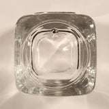 Bacardi Pewter Bat Logo Square 2 1/2" Clear Shot Glass