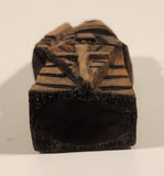 Vintage Nordic Folk Art Rook Hand Carved Wood Chess Piece