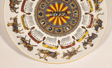 Vintage 1972 Wedgwood & Barlaston of Etruria "Animal Carnival" Calendar Plate Second Series 10" Ceramic Collector Plate
