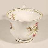 Vintage 1970s Royal Albert Flower of the Month Series June Roses Pink Rose Flowers Bone China Tea Cup & Saucer Set