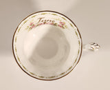 Vintage 1970s Royal Albert Flower of the Month Series June Roses Pink Rose Flowers Bone China Tea Cup & Saucer Set