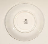 Vintage Royal Albert Bone China England "Rainbow" White with Purple and Gold Trim Tea Cup & Saucer Set