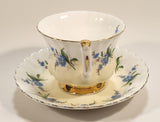 Vintage Royal Albert Blue Flowers Tea Cup & Saucer Set
