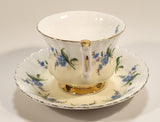 Vintage Royal Albert Blue Flowers Tea Cup & Saucer Set