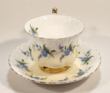 Vintage Royal Albert Blue Flowers Tea Cup & Saucer Set
