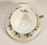 Vintage Royal Albert Blue Flowers Tea Cup & Saucer Set