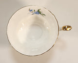 Vintage Royal Albert Blue Flowers Tea Cup & Saucer Set